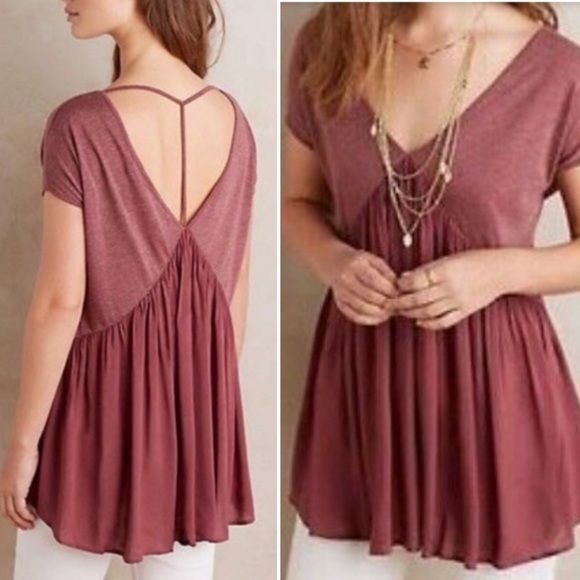 Anthropologie Tops - Meadow Rue trapeze t strap flowy top Anthropologie